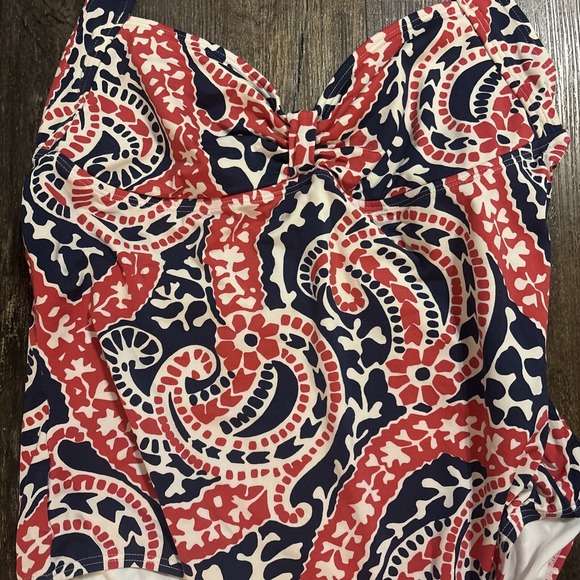 Tommy Hilfiger Halter One Piece Swimsuit With Matching Swim Shorts Large - Picture 3 of 11